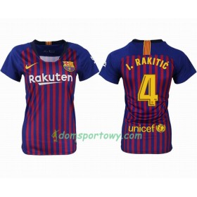 Koszulka FC Barcelona RAKITIC 4 Damska Domowe Koszulki Piłkarskie 2018-2019 Krótki Rękaw